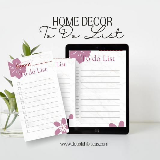 Home Decor Projects To Do List - FREE Digital Download